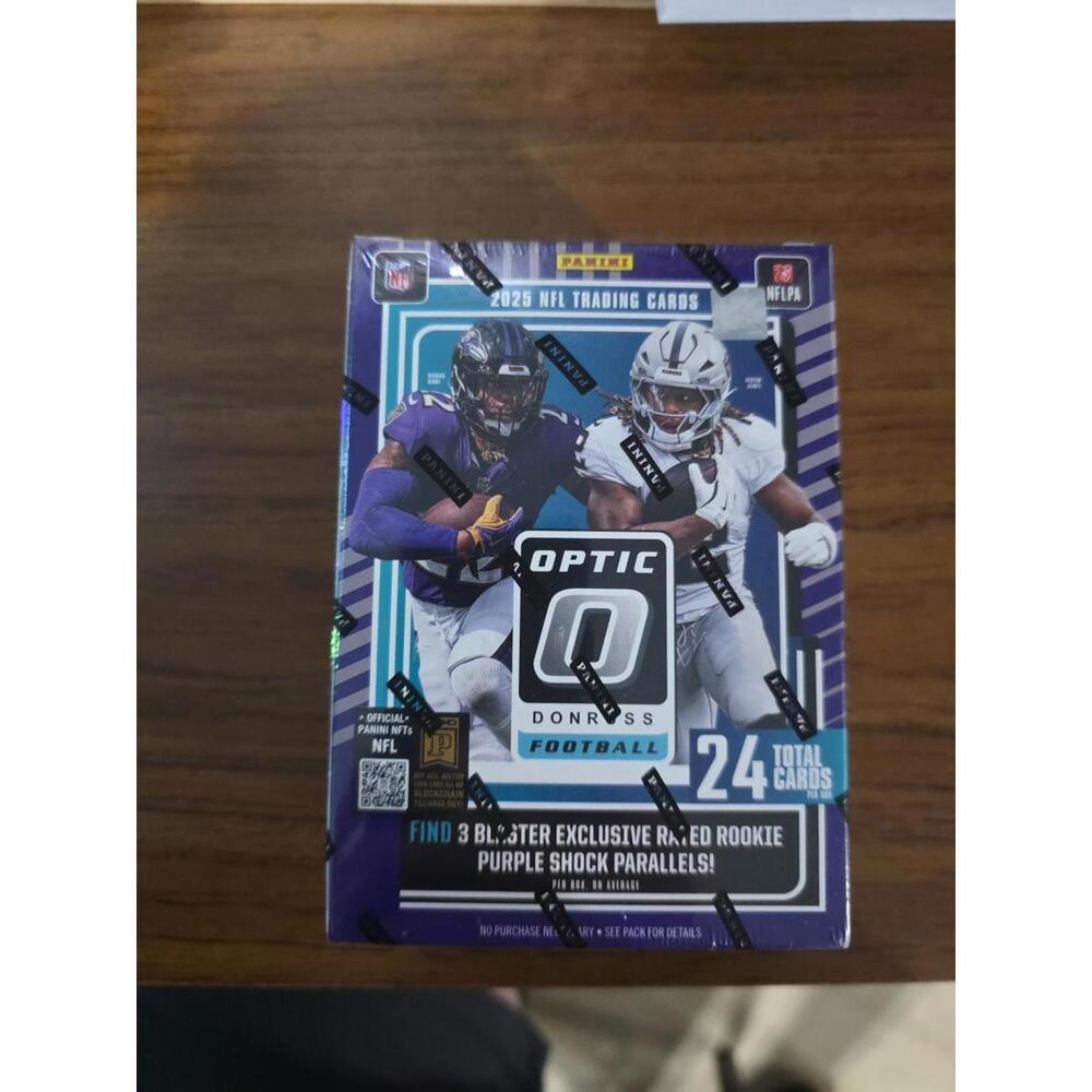 2025 Panini Donruss Optic Football Factory Sealed 6 Pack Blaster Box 24 Cards